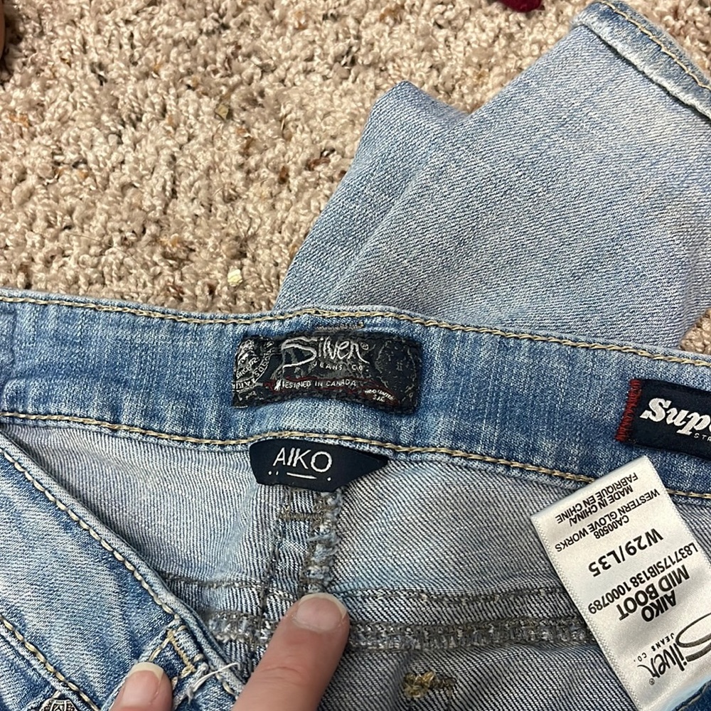 Silver jeans